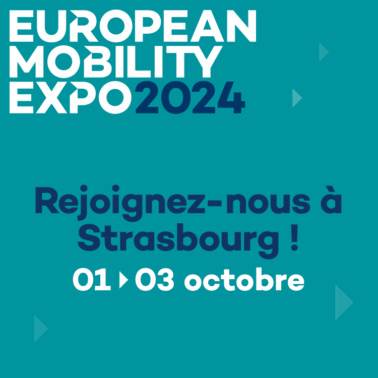 Visuel de l'invitation pour le salon EUMO Expo de 2024 à Strasbourg, il aura lieu du 1er au 3 octobre